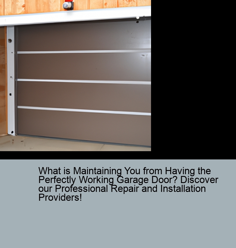 What is Maintaining You from Having the Perfectly Working Garage Door? Discover our Professional Repair and Installation Providers!